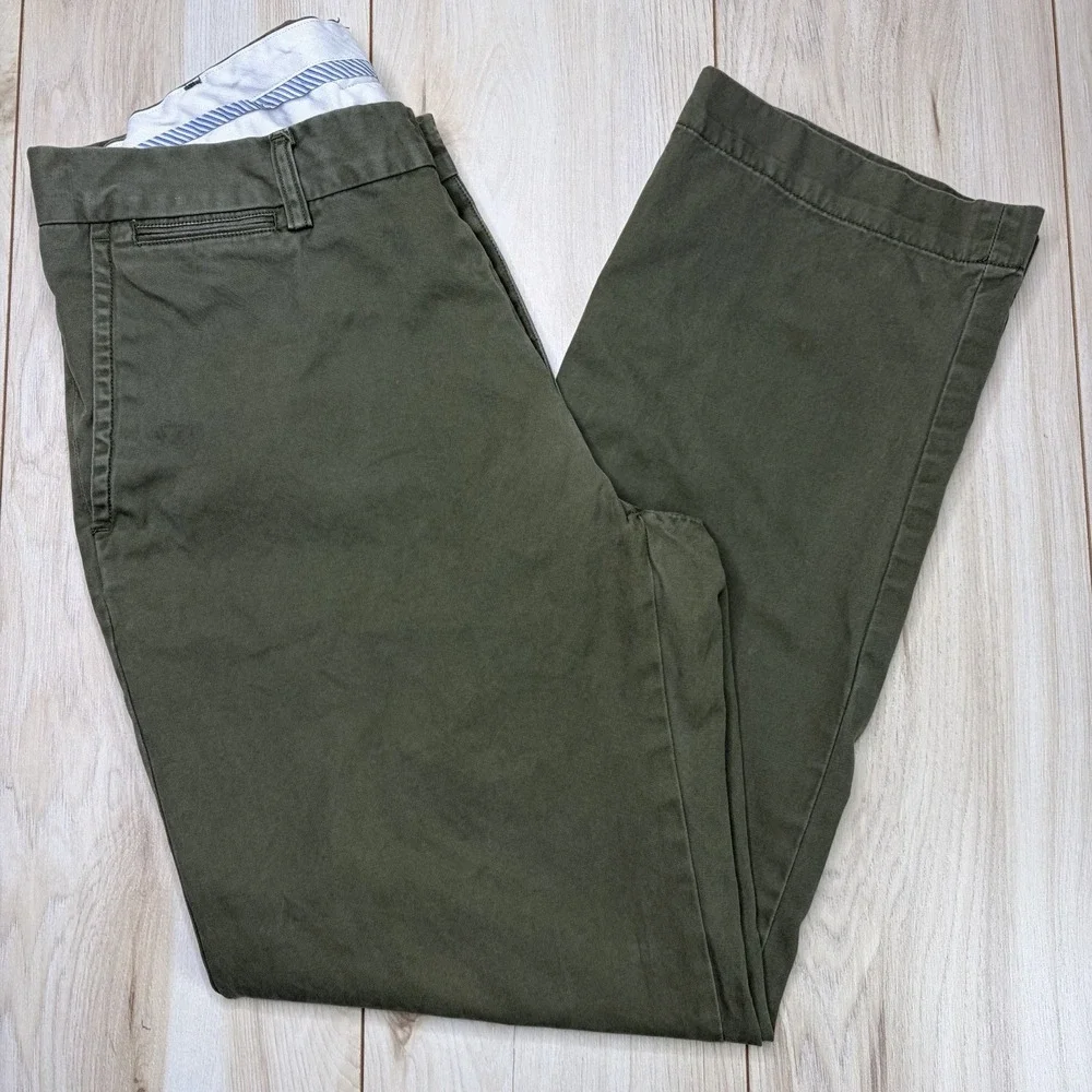 Polo By Ralph Lauren Suffield Pants Mens 36x32 Green Twill Chino